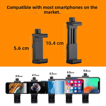 Tālruņa līdzsvara turētājs ar 360° rotējošu klipu iekšējai un ārējai fotografēšanai — bez Bluetooth, bez attālināšanas, apstiprināta privātā zīmola
