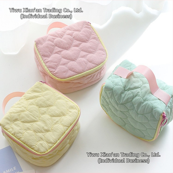 Τσαντάκι καλλυντικών από πολυεστέρα, εκτυπωμένο λογότυπο, μοντέρνο μινιμαλιστικό στυλ, φορητή ταξιδιωτική τσάντα