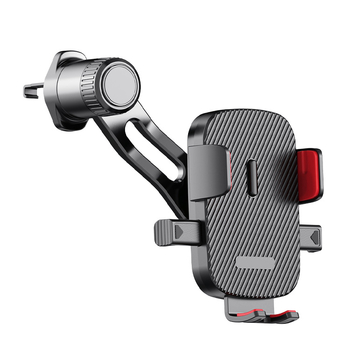 Универсален автомобилен държач за въздушен канал с удължителна пръчка, пластмасова конструкция, автоматично заключване и навигационен кронштейн