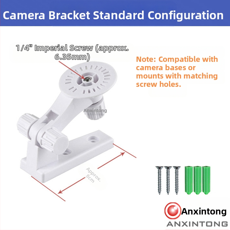 Стойка за камера с пан-tilt за стенен монтаж, ABS, модел 204x, 360° въртене