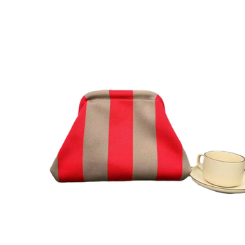 Női kötött kézitáska – poliészter, városi egyszerű stílus, 3D formájú táska, Velcro-zárás, telefontartó zseb