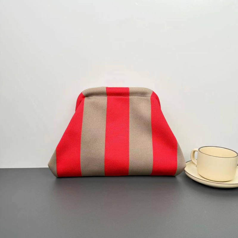 Női kötött kézitáska – poliészter, városi egyszerű stílus, 3D formájú táska, Velcro-zárás, telefontartó zseb