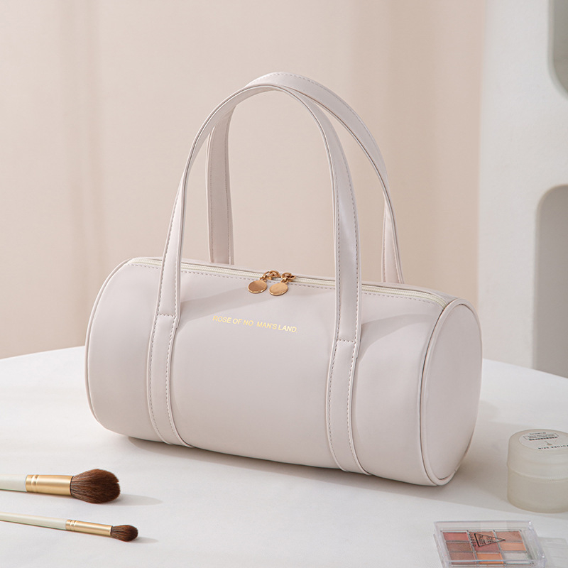 Κυλινδρική PVC τσάντα καλλυντικών — Κορεατικό στυλ, πολυχρηστικός ταξιδιωτικόςOrganisator