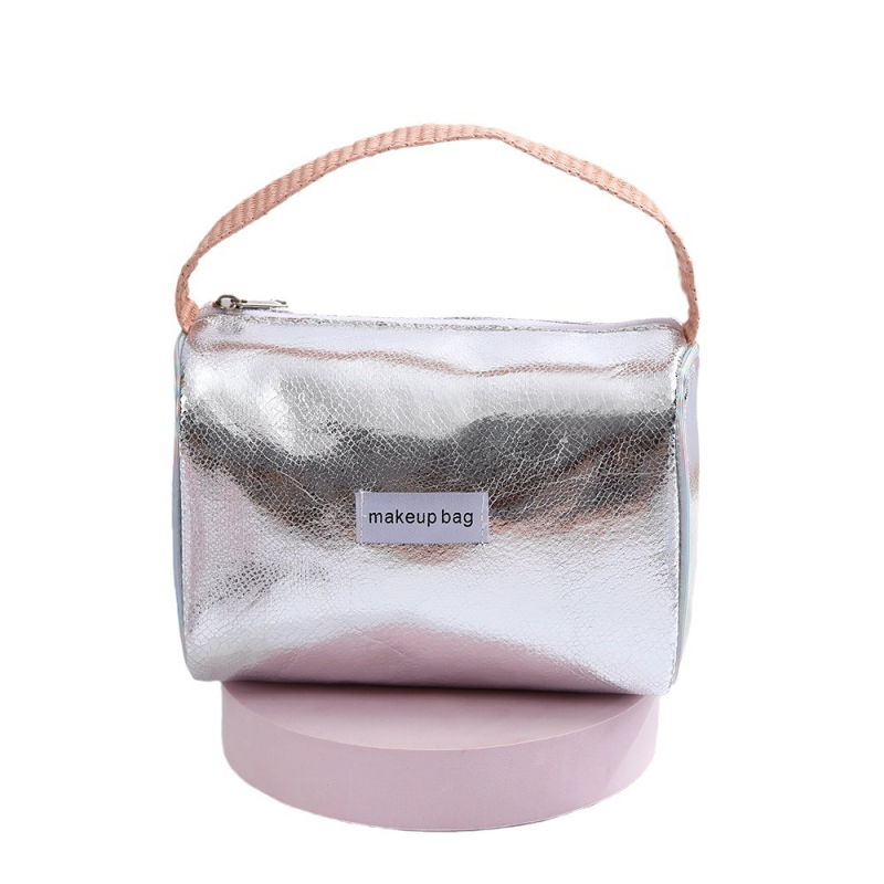 Geantă de cosmetică cu capacitate mare, PU piele, căptușeală din poliester, destinat femeilor, primăvara 2024
