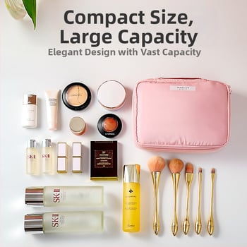 Τσαντάκι καλλυντικών σε στυλ Ins-style με μεγάλη χωρητικότητα για ταξίδια, φορητό αδιάβροχο νεσεσέρ μακιγιάζ