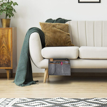 Θήκη αποθήκευσης κομοδίνου - απλός μοντέρνος σχεδιασμός, μη υφαντό ύφασμα, τοίχο-μοντάρισμα, πολλαπλής χρήσης για CDs, περιοδικά, γραφική ύλη, βιβλία