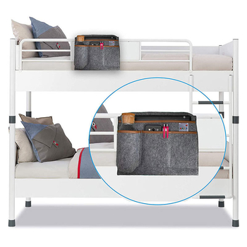 Θήκη αποθήκευσης κομοδίνου - απλός μοντέρνος σχεδιασμός, μη υφαντό ύφασμα, τοίχο-μοντάρισμα, πολλαπλής χρήσης για CDs, περιοδικά, γραφική ύλη, βιβλία