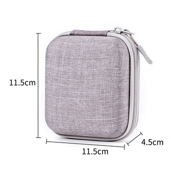 Τετράγωνη θήκη EVA για SSD, καλώδια δεδομένων, φορτιστές και ακουστικά; Υλικό EVA σύνθετο, μοντέλο 05, κατασκευή με θερμοπίεση + ραφή, φέρει έως 600 g