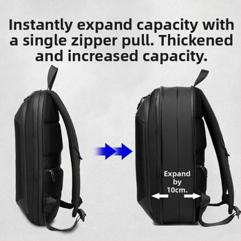 Leastat Λεπτό σακίδιο για φορητό υπολογιστή – επιχειρηματικές μετακινήσεις, 20-35L, Oxford ύφασμα, αδιάβροχο, ανθεκτικό στη φθορά, επεκτειόμενο