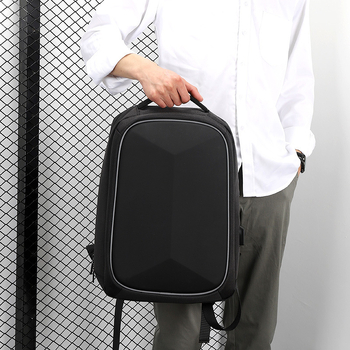 Keményhéjú e-sport hátizsák 15 hüvelykes laptophoz, nylon, légpárnás vállpánt, kapacitás 20 L alatt