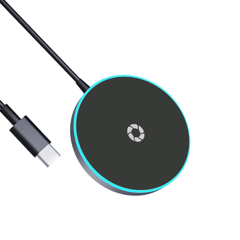 Magnētiska bezvadu uzlādes paliktnis, 15W PD ātrā uzlāde, 1.66A izeja, CE RoHS