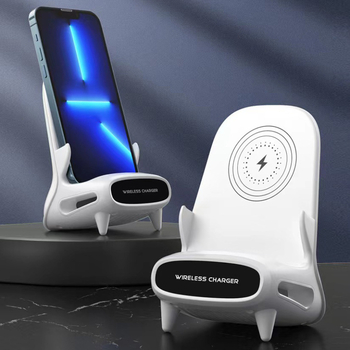 Bezvadu mobilo tālruņa uzlāde ar magnētisku statīvu uz galda, 3-in-1 uzlādes pamats, Android saderīgs, Qi 15W