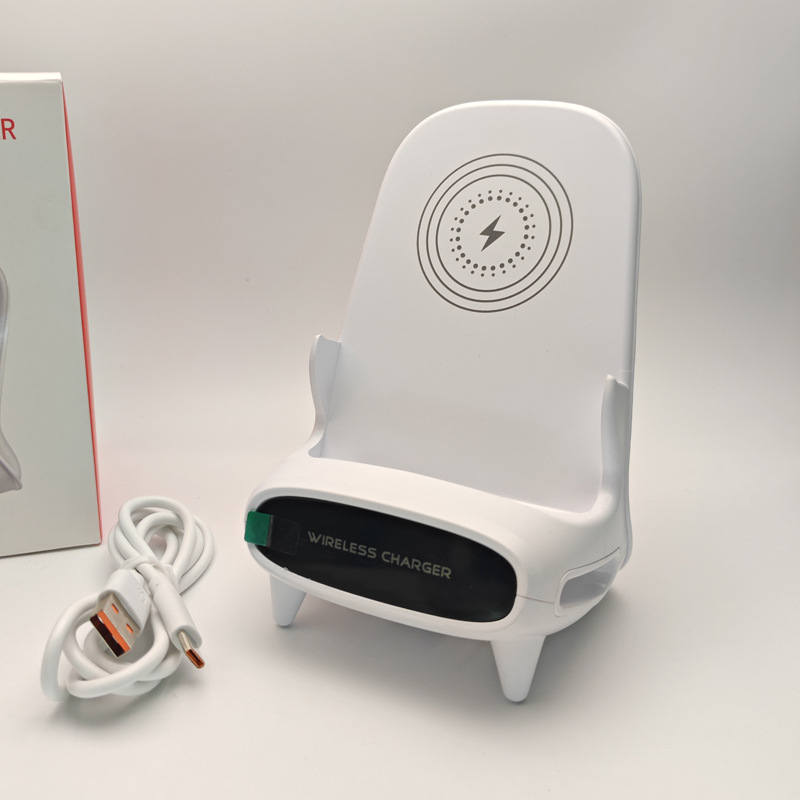 Bezvadu mobilo tālruņa uzlāde ar magnētisku statīvu uz galda, 3-in-1 uzlādes pamats, Android saderīgs, Qi 15W