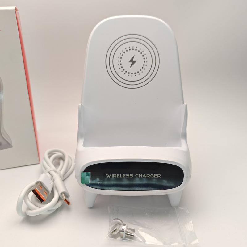 Bezdrôtová nabíjačka s magnetickým stojanom na stole, 3-v-1 nabíjacia základňa, Android kompatibilný, Qi 15W