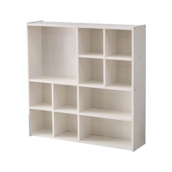 Τριών επιπέδων επιτραπέζιο ράφι αποθήκευσης με PVC-ξύλο-πλαστικό, πολυλειτουργικός οργανωτής γραφείου