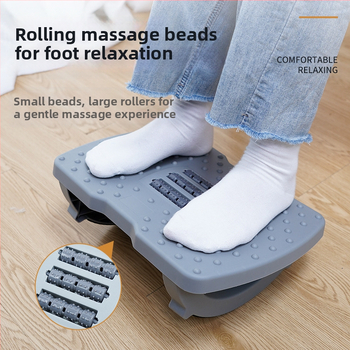 Подложка за крак под бюрото, антихлъзгаща се люлееща се табуретка, пластмасова с PP пълнеж, персонализируема, модел Shake upgraded pedal