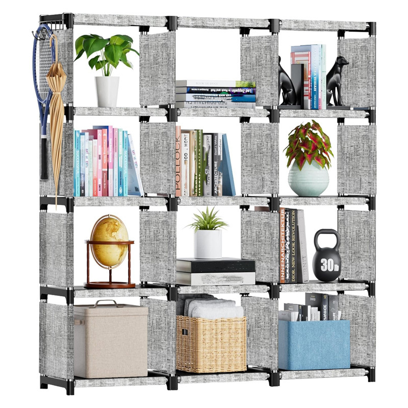 Полица за книги - железна конструкция, модерен минималистичен стил, OEM лого, финално покритие от нетъкан текстил, нерегулируема преграда