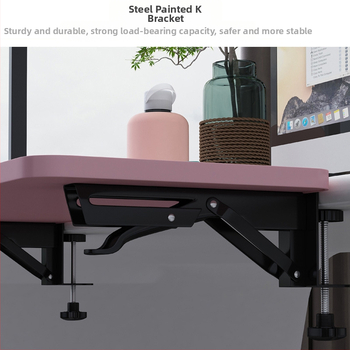 Επέκταση γραφείου με υποβράχιο - πτυσσόμενο, χωρίς διάτρηση, 6 στρώσεις από χάλυβα άνθρακα, εγκατάσταση πάνω στο γραφείο, πολλαπλών χρήσεων