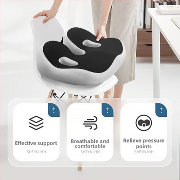 Офисна възглавничка за стол с паметна пяна, квадратен модел, модерен минималистичен стил, персонализируема, подходяща за офис и дом