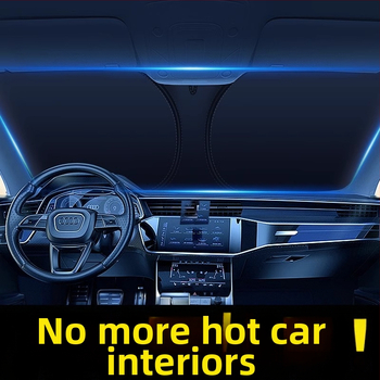 Mairichi automobilio priekinio stiklo saulės skydelis – aliuminio folija, šilumos izoliacija, diegimas kortelės tipo, suderinamas su Peugeot 308/408/508/307/4008