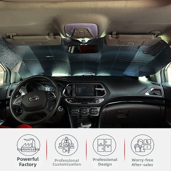 Automobilio saulės skydelis sulankstomas su burbuliniu dizainu, DIY pritaikomas, aliuminio folijos šilumos izoliacijai, priekinis skydas (320 g)
