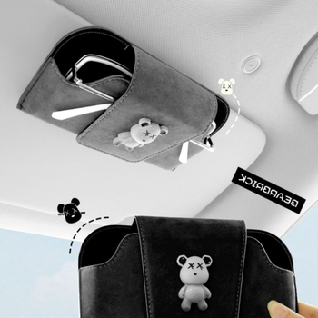 Κλιπ γυαλιών αυτοκινήτου — Καθολική εφαρμογή, Υλικά: συνθετική ρητίνη και πραγματικό δέρμα, Προσαρμοστικό, Διάρκεια ζωής 10 ετών