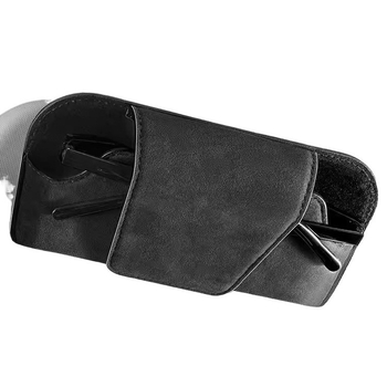 Κλιπ γυαλιών αυτοκινήτου — Καθολική εφαρμογή, Υλικά: συνθετική ρητίνη και πραγματικό δέρμα, Προσαρμοστικό, Διάρκεια ζωής 10 ετών