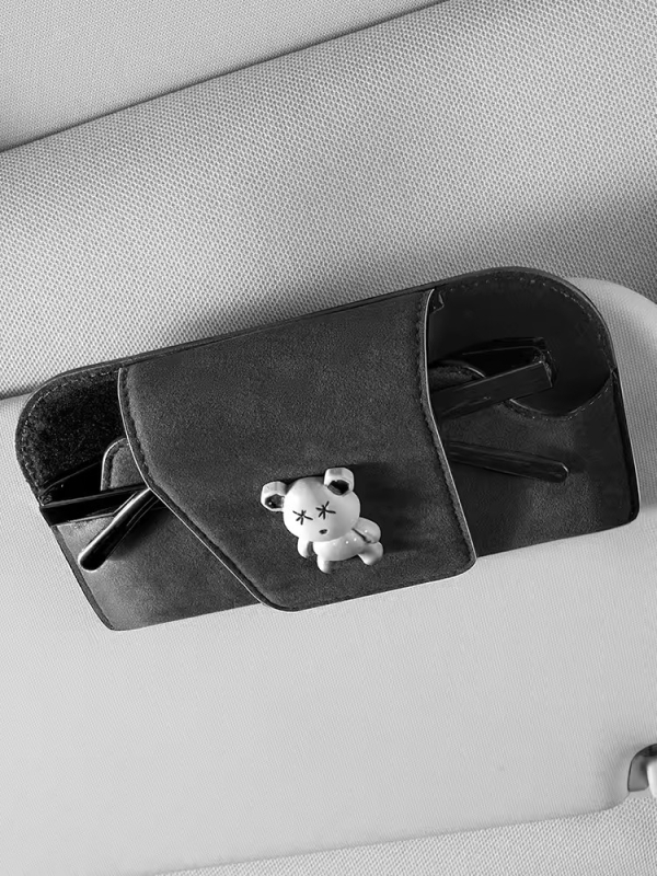 Κλιπ γυαλιών αυτοκινήτου — Καθολική εφαρμογή, Υλικά: συνθετική ρητίνη και πραγματικό δέρμα, Προσαρμοστικό, Διάρκεια ζωής 10 ετών