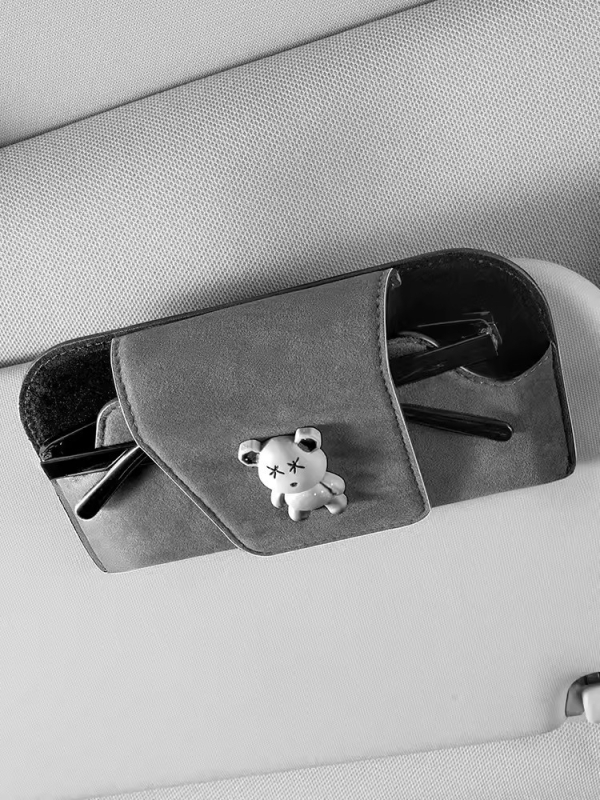 Κλιπ γυαλιών αυτοκινήτου — Καθολική εφαρμογή, Υλικά: συνθετική ρητίνη και πραγματικό δέρμα, Προσαρμοστικό, Διάρκεια ζωής 10 ετών