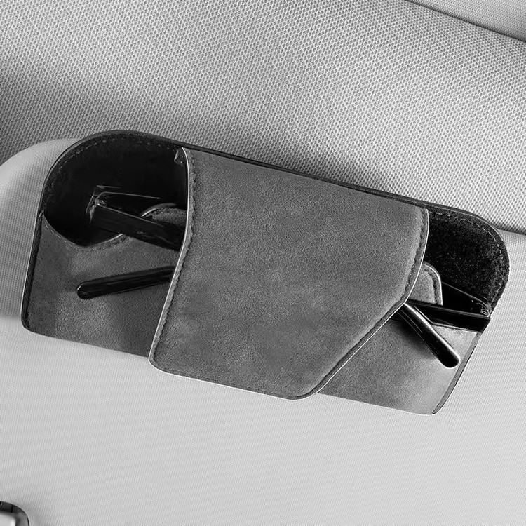 Κλιπ γυαλιών αυτοκινήτου — Καθολική εφαρμογή, Υλικά: συνθετική ρητίνη και πραγματικό δέρμα, Προσαρμοστικό, Διάρκεια ζωής 10 ετών