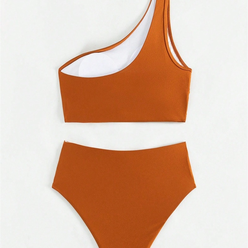 Dvije dijelni bikini s plisiranjem, umetci za prsa, bez metalne potpore, poliester 82%