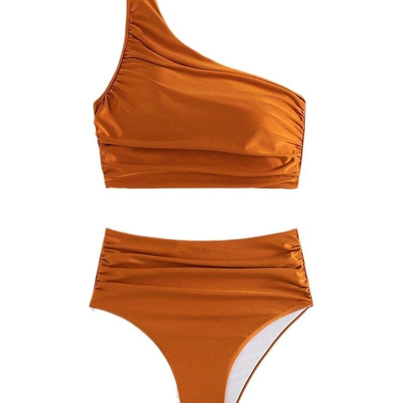 Dvije dijelni bikini s plisiranjem, umetci za prsa, bez metalne potpore, poliester 82%