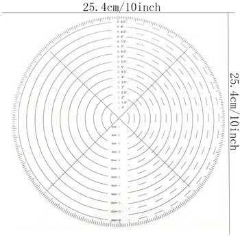 Центриращ детектор за токарски операции — кръгъл акрилен измервателен инструмент за дърво