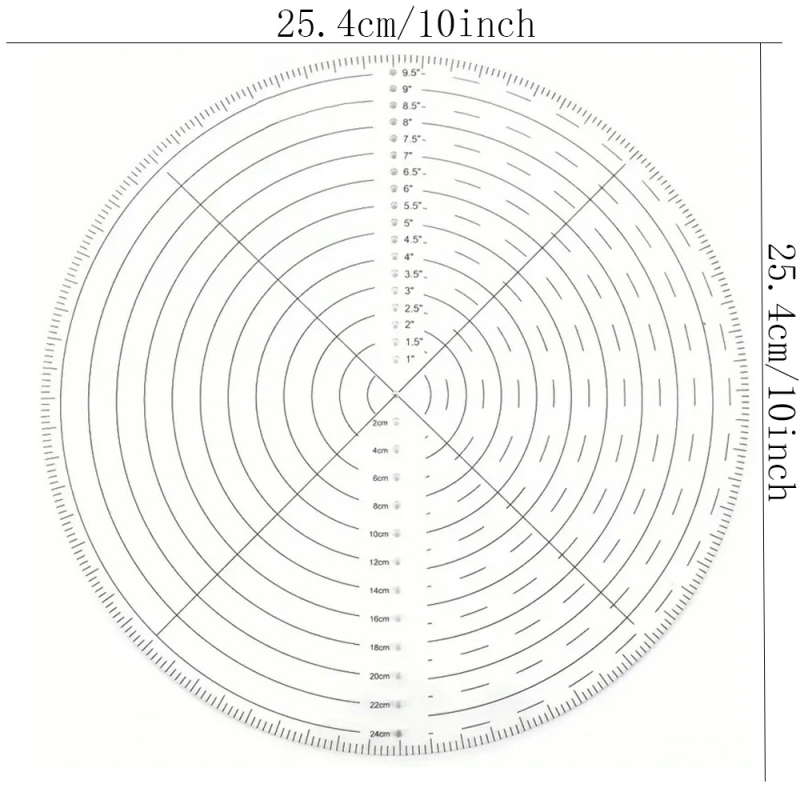 Центриращ детектор за токарски операции — кръгъл акрилен измервателен инструмент за дърво
