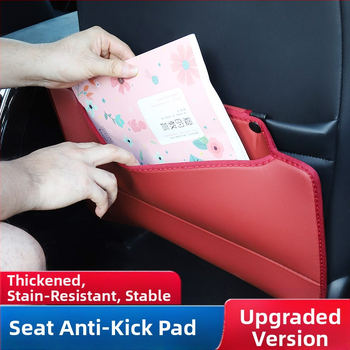 Анти-ударна подложка за облегалката на седалката с джоб за съхранение, кожа, персонализирана, автомобилно лого