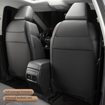 Анти-ударна подложка за облегалката на седалката с джоб за съхранение, кожа, персонализирана, автомобилно лого