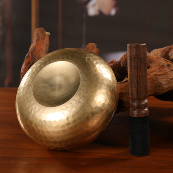 Χαλκός Τραγουδιστή Κούπα με Διασταυρούμενο Σφυρί, Χειροποίητο Βουδιστικό Κύπελλο Διαλογισμού, Έθνικ Στυλ