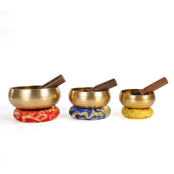 Χαλκός Τραγουδιστή Κούπα με Διασταυρούμενο Σφυρί, Χειροποίητο Βουδιστικό Κύπελλο Διαλογισμού, Έθνικ Στυλ