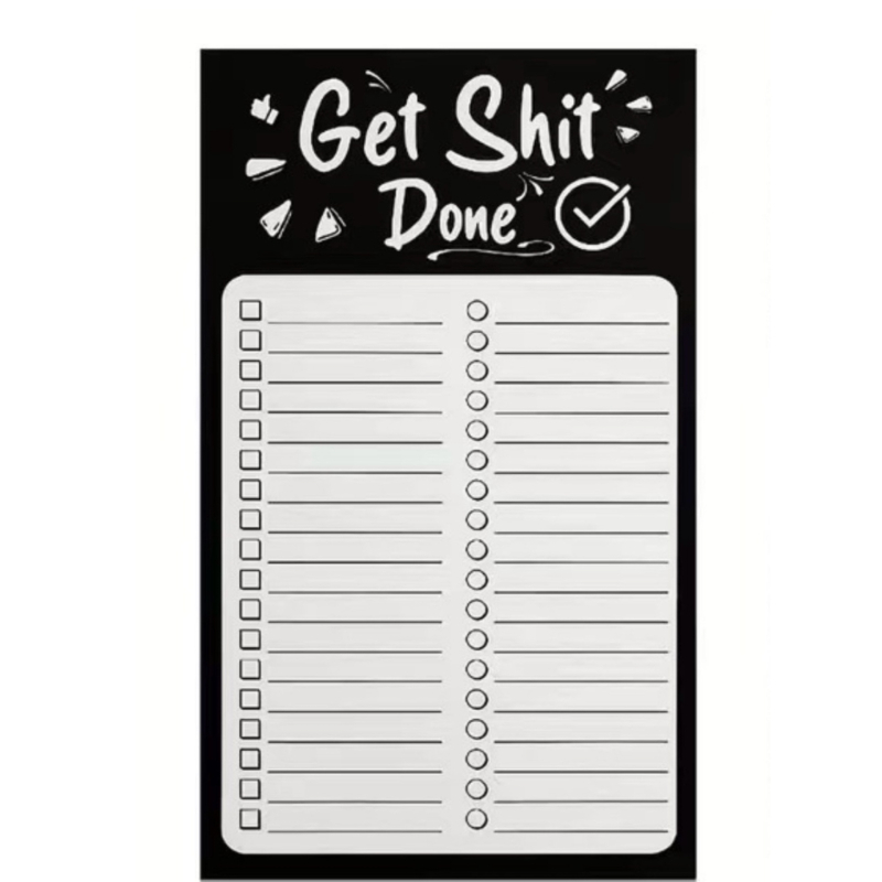 Μαγνητικό σημειωματάριο ψυγείου – μινιμαλιστικός σχεδιασμός για προγραμματισμό, χαρτί.