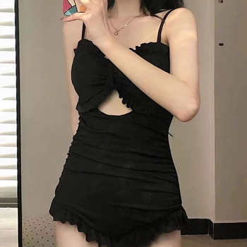 Γυναικείο ολόσωμο μαγιό, συντηρητικό σχέδιο, με επένδυση στήθους, ύφασμα Milk Silk, 94% πολυεστέρας, χωρίς μανίκια