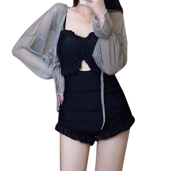 Γυναικείο ολόσωμο μαγιό, συντηρητικό σχέδιο, με επένδυση στήθους, ύφασμα Milk Silk, 94% πολυεστέρας, χωρίς μανίκια