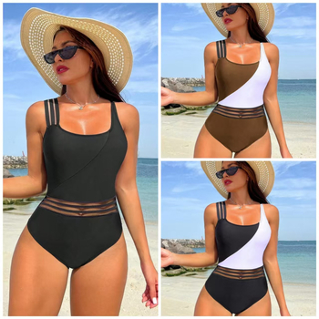 Μονόσωμο μαγιό για ενήλικες γυναίκες; χωρίς μανίκια; σεξι, εφαρμοστό σχέδιο; με επένδυση στήθους και χωρίς μεταλλική στήριξη; ύφασμα νάιλον 80% με επένδυση πολυεστέρα 20% (Spandex στην επένδυση)