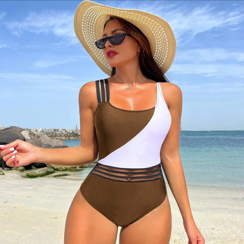 Μονόσωμο μαγιό για ενήλικες γυναίκες; χωρίς μανίκια; σεξι, εφαρμοστό σχέδιο; με επένδυση στήθους και χωρίς μεταλλική στήριξη; ύφασμα νάιλον 80% με επένδυση πολυεστέρα 20% (Spandex στην επένδυση)