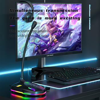 Μικρόφωνο USB πυκνωτικό για παιχνίδια και επιτραπέζιες διασκέψεις, SNR ≥100 dB, ABS περίβλημα, 5V, χωρίς μπαταρία