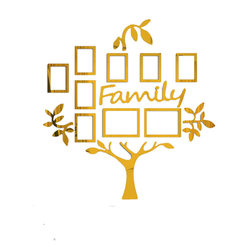 Αυτοκόλλητο τοίχου – 3D ακρυλικό δέντρο για φωτογραφίες, αυτοκόλλητος διακοσμητικός για σαλόνι και υπνοδωμάτιο, μοντέρνος 3D σχεδιασμός, περισσότερα από 5 πάνελ