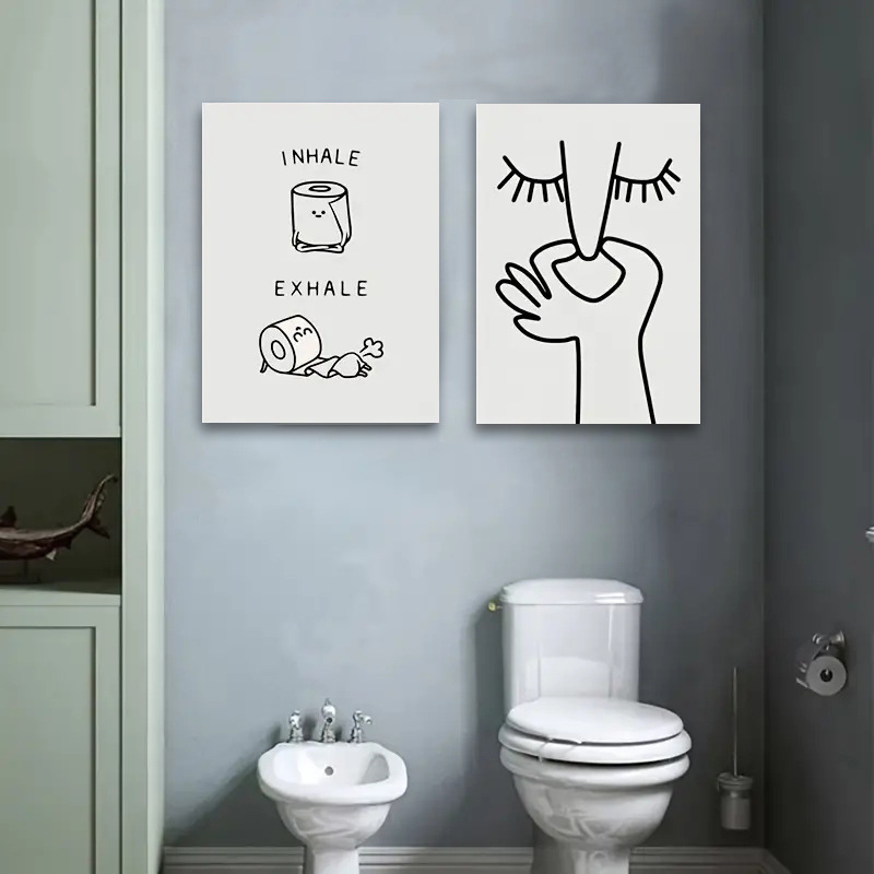 Абстрактна платнена картина за баня | Монтаж: безрамкова, с рамка, за окачване, ролков тип | Ядро: платно | Рама: вътрешна дървена рамка + PS рамка