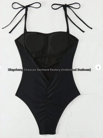 Μαγιό ολόσωμο με ανοιχτή πλάτη - χωρίς τιράντες, με επένδυση για το στήθος, Πολυεστέρας 82%, Επικάλυψη 18%, Βάρος 200 g