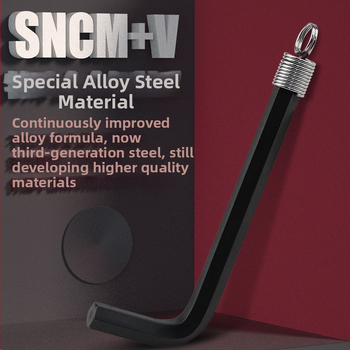 DAREX Портативен комплект Allen ключове, ключодържател, метричен и империален формат, инструментална стомана