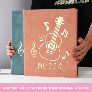 Кожена папка за нотни листове, Monrick, модел Music score clip, 20 страници, дебелина 30