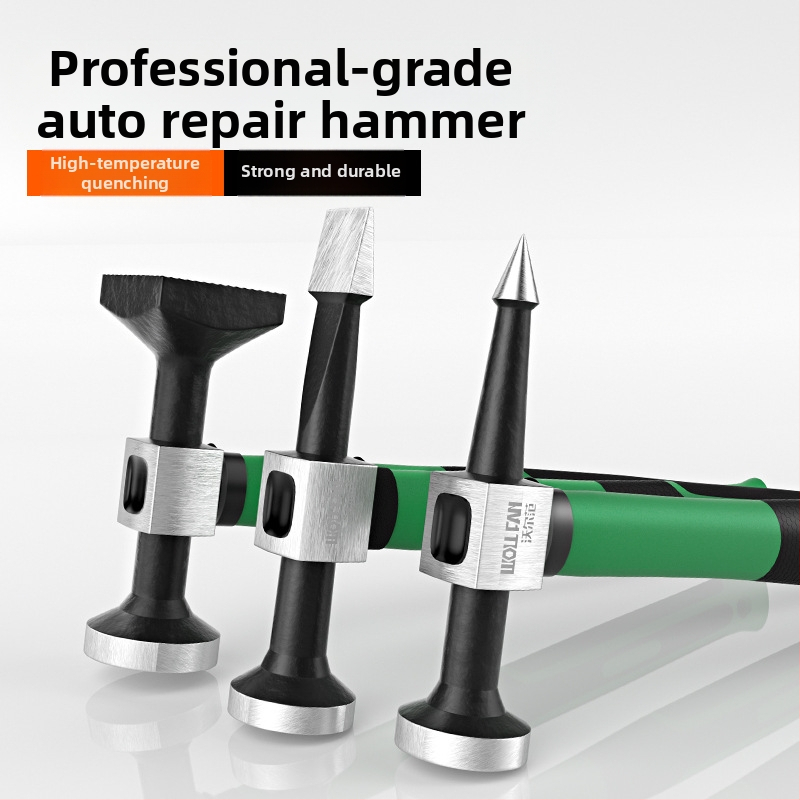 Комплект чукове за ламарина за автомобилен ремонт – чукове с плоска глава, квадратна глава и заострена глава